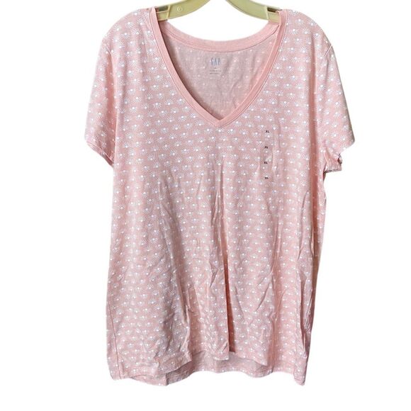 NWT Gap size XL Favorite Tee in peach sunrise pattern. - Picture 1 of 7